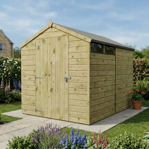 8x6 wooden garden shed - 8x6,