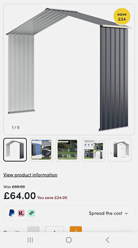 Costway metal storage shed - storage,
