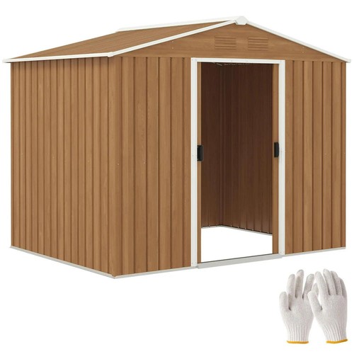 8x6ft metal garden shed - garden,
