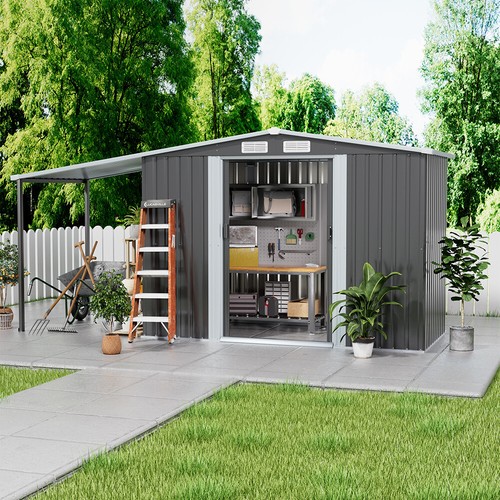 Metal garden shed apex - garden, 8