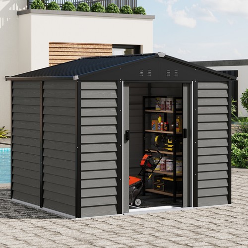 Metal garden shed 8x7ft - garden,