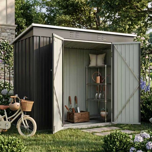 Garden shed pent roof 4x8ft - shed,