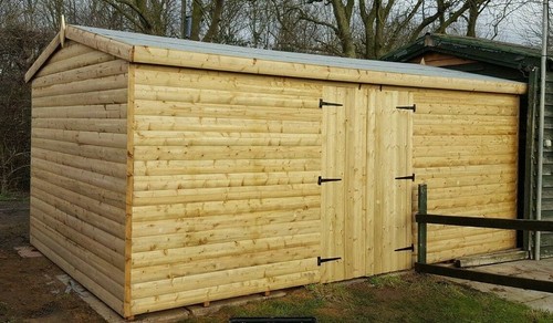 X10 wooden garden - 18'x10', shed