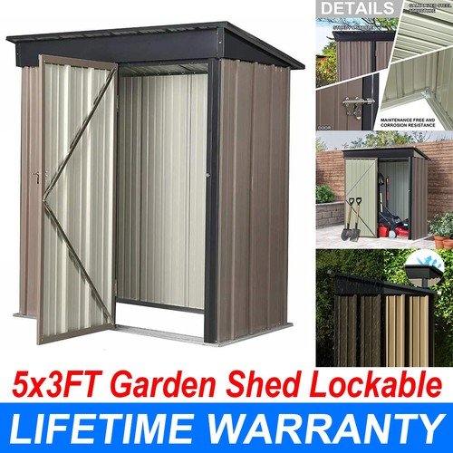 5x3 metal garden shed tool - metal, shed,