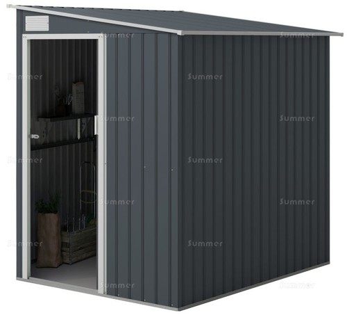 Alleyway pent metal shed - alleyway,