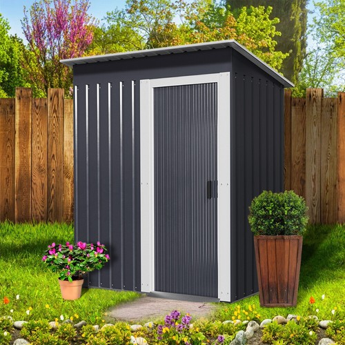 5x3ft metal shed garden - metal,