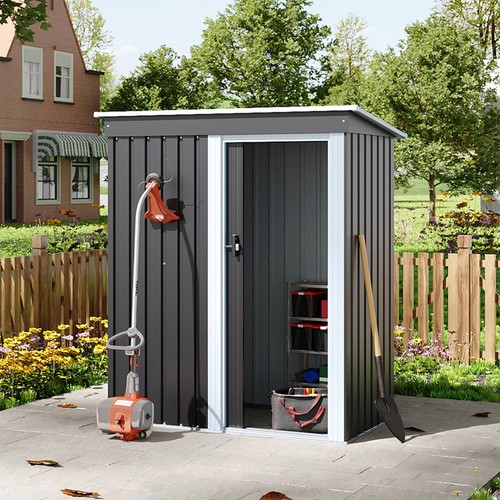 5x3ft metal garden shed - metal,