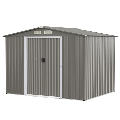 8ft 6ft metal storage shed - metal,