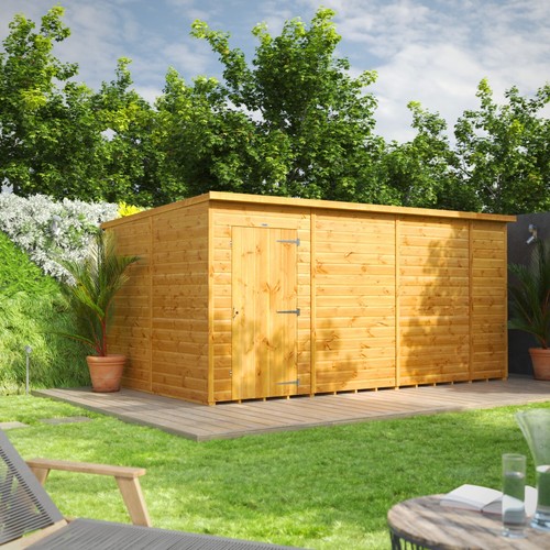 Shed power pent garden - shed,