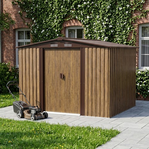 Metal garden shed storage - metal, w/