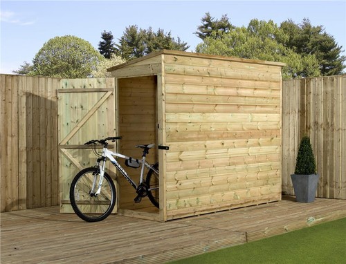 Second pent shed - pent, 7x3