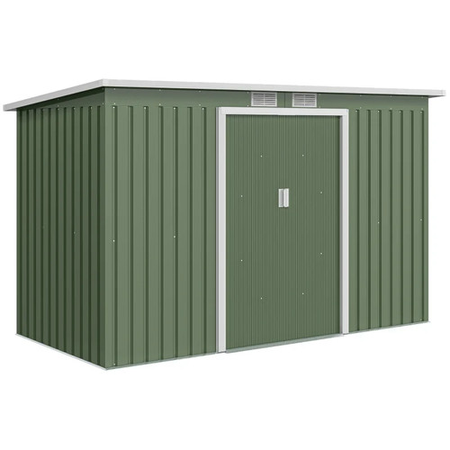9ft 4ft metal garden shed - 9ft,