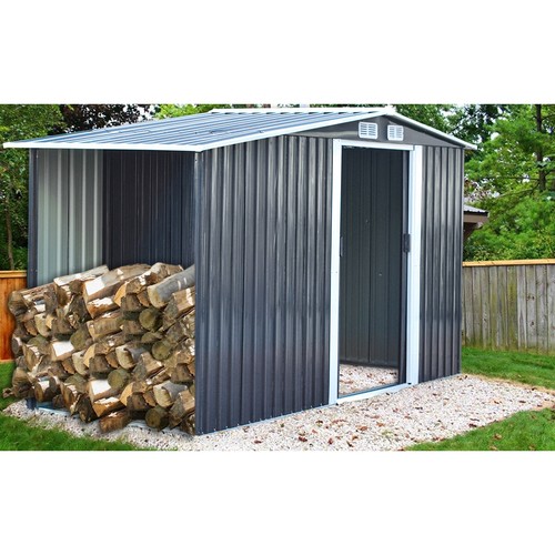 Sheds galvanised steel shed - steel,