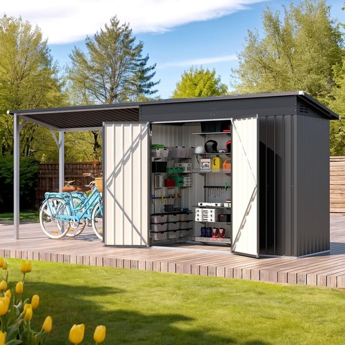 1 metal shed - 6'x4', &