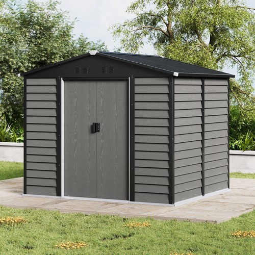 8x7ft grey woodgrain - 8x7ft, shed