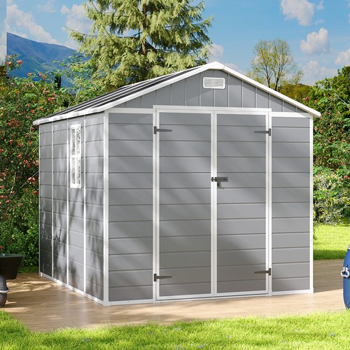 8x8ft plastic garden shed - plastic,