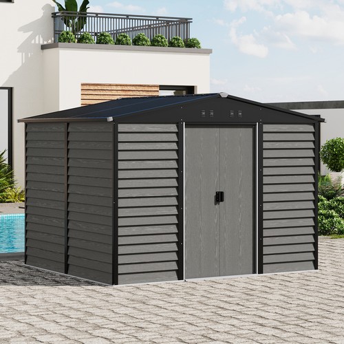 Wood effect garden - garden, storage