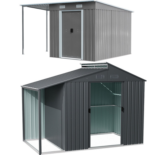 Metal garden shed - garden,
