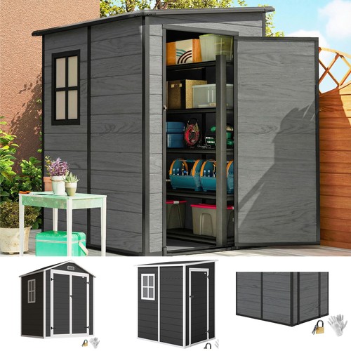 Plastic garden shed lockable - plastic,