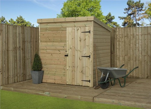 Second pent shed wooden 6x4 - shed,