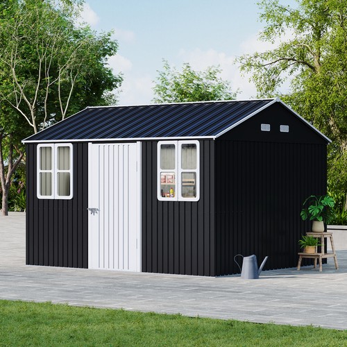 Garden shed apex roof - garden, 12x10t