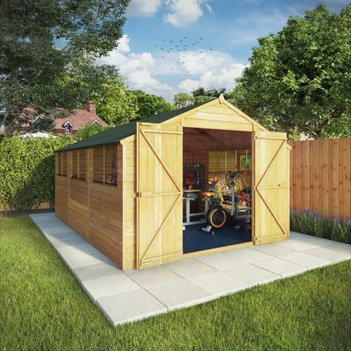 15x10 wooden garden shed - 15x10,