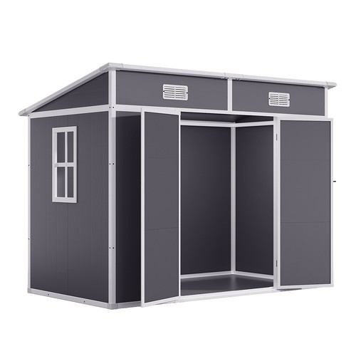Large plastic shed - large, 8x8