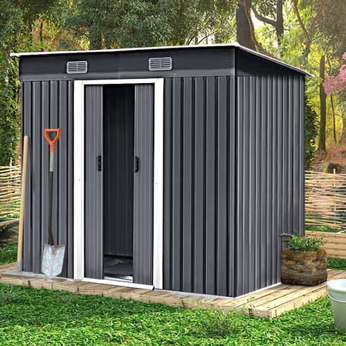4x8 steel storage shed - ft,