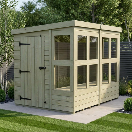Pent potting shed multiple - -,