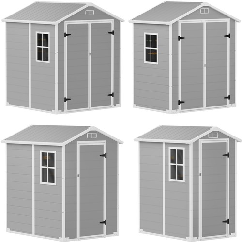 Plastic garden shed - garden, floor