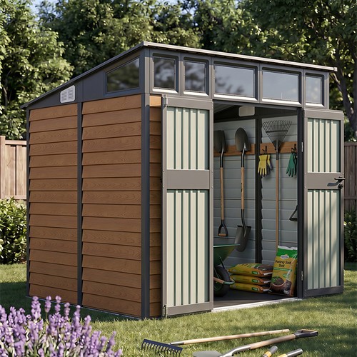 8x7ft metal garden storage - 8x7ft,
