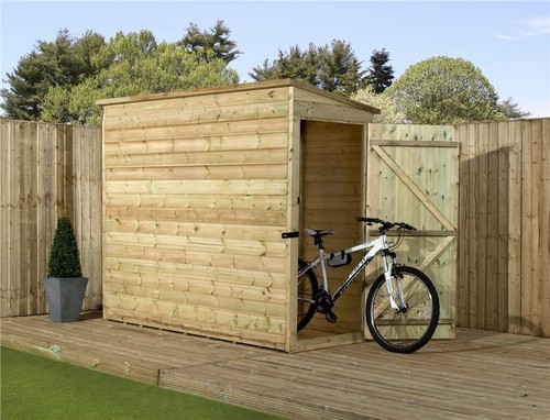 Second pent shed - pent, 8x3