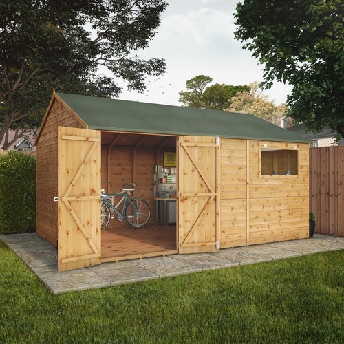 14x10 wooden garden shed - 14x10,