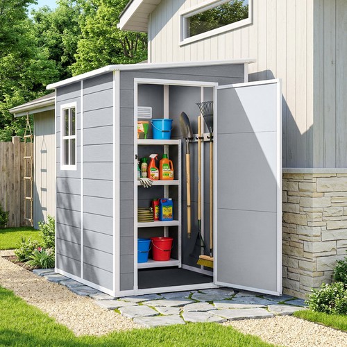 4x5ft plastic garden - garden, shed